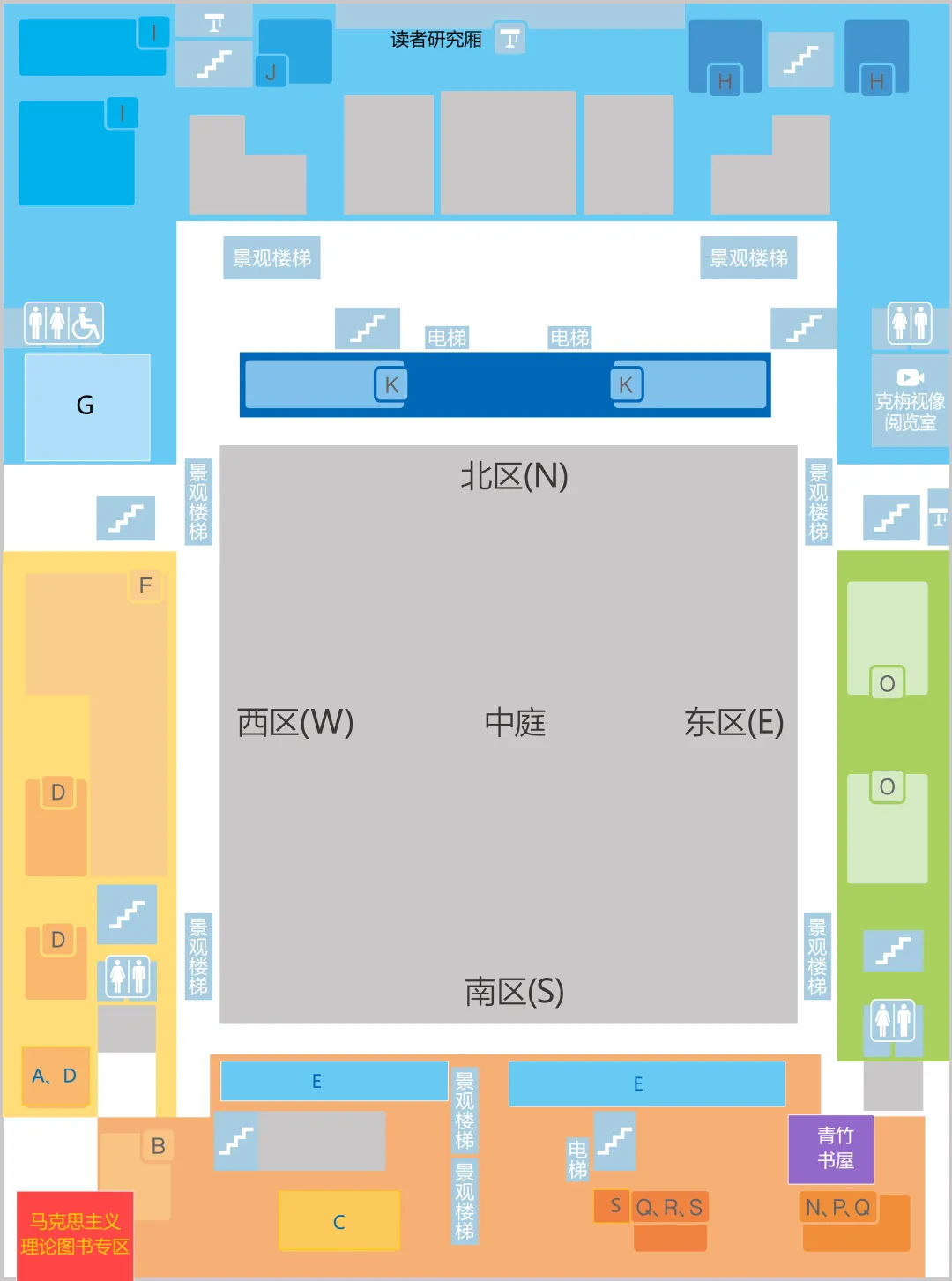 北洋园校区-郑东图书馆-三层-导览图.webp