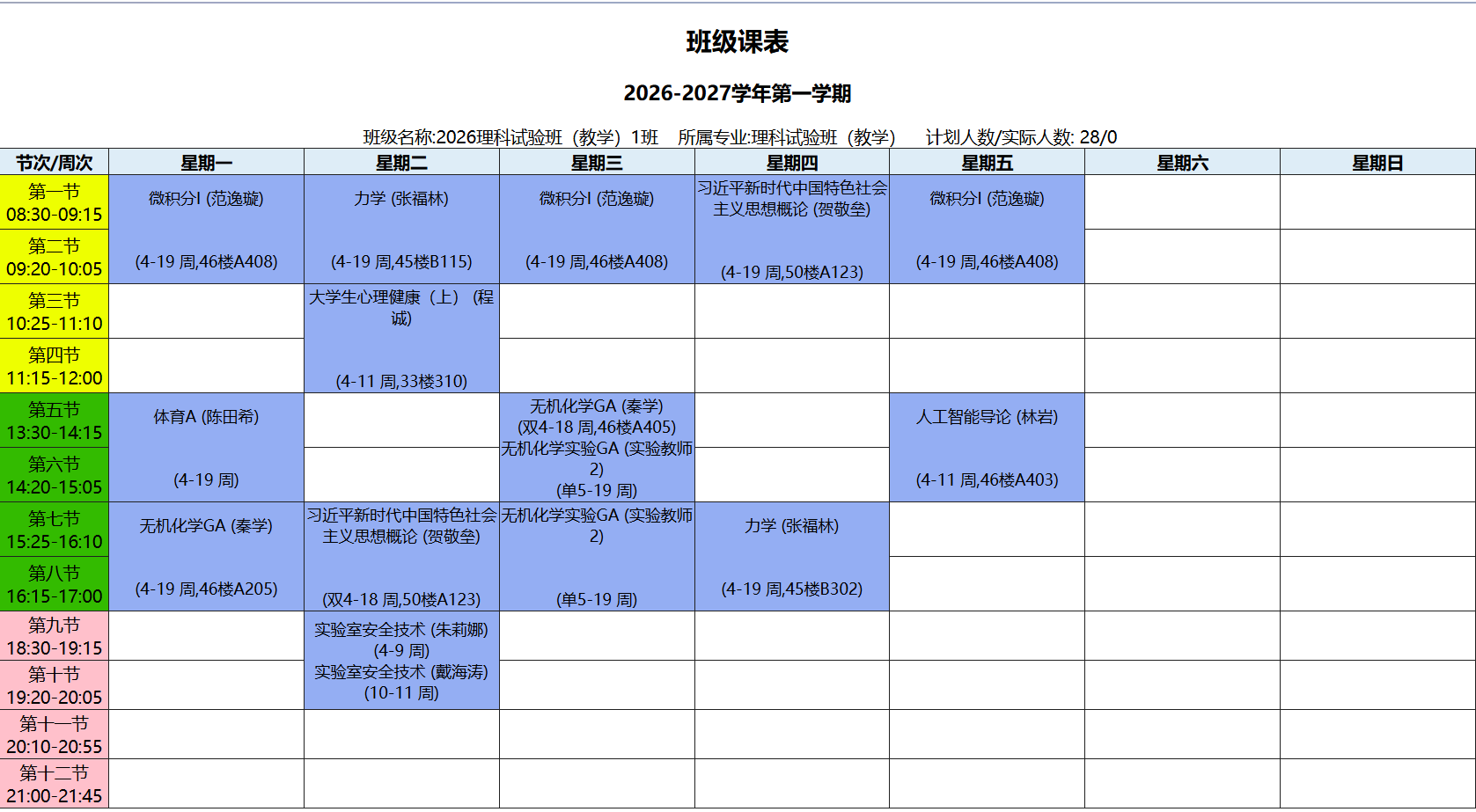 理科试验班